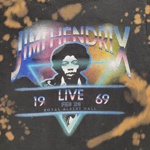 Jimi-Hendrix Shirt Womens Medium 19x25 Bleached - Picture 10 of 11